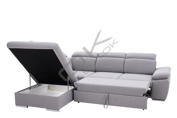 Moderná luxusná sedacia súprava ALDO - svetlosivá