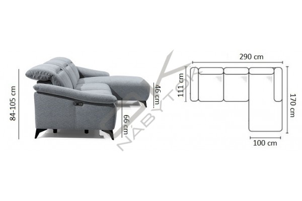 Rohová sedačka GAPPA s funkciou RELAX - široký výber farieb 