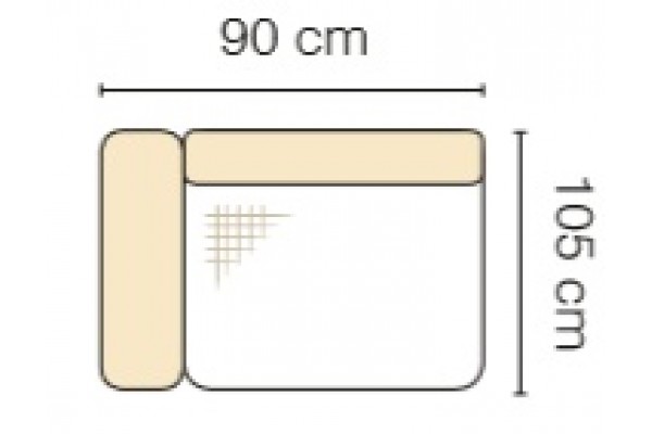 MODUL GENOVA 60BL RECLINER s funkciou elektrického polohovania