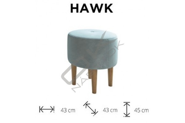 WERSAL Taburetka HAWK - široký výber farieb 