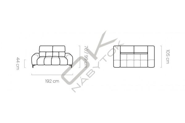 WERSAL Pohovka PLAZA 3 "Mega akcia" 